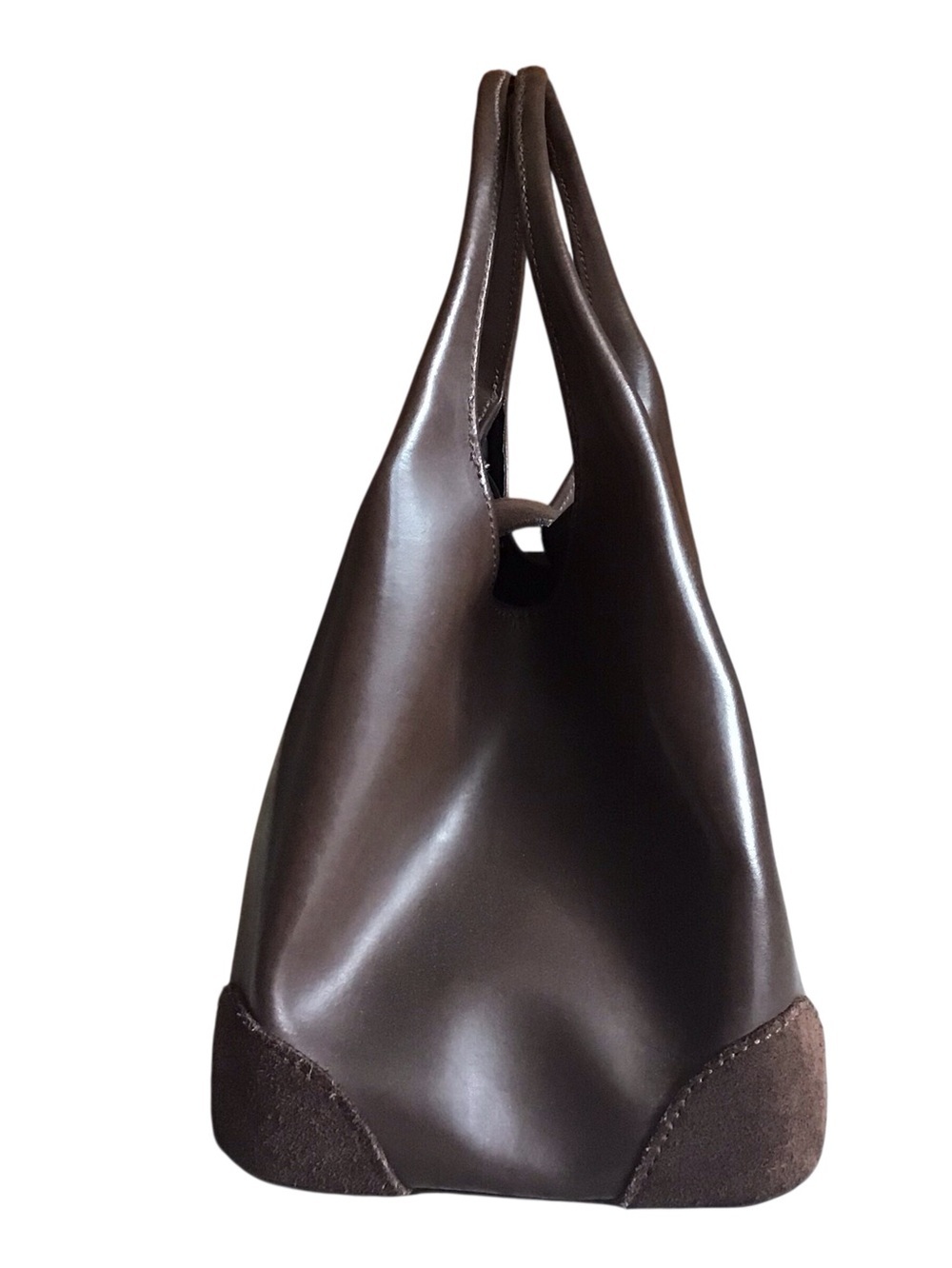 Tiffany & Fred Paris Brown Leather & Suede Purse - Picture 3 of 9